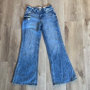 SO Women's Wide Leg Jeans in Classic Blue